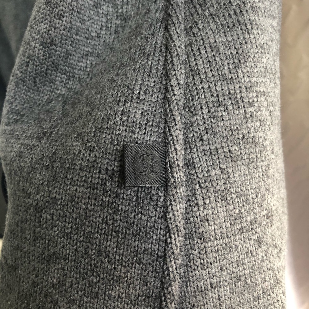 Lululemon Its Fleecing Cold Zip Up Women’s Sweater in Heathered Black / Black - Picture 13 of 14